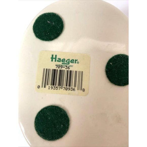 Vintage Haeger Oval Footed Planter 709-36 Cream Glossy Vase 1997 - Picture 9 of 9